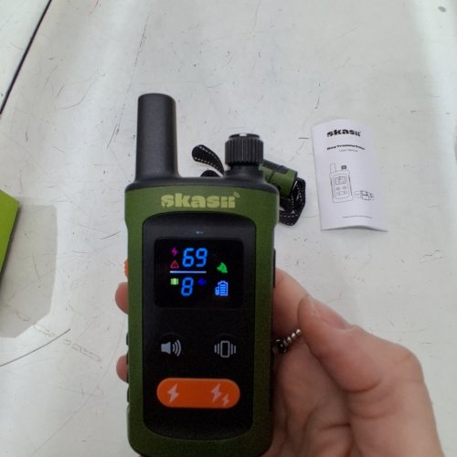 SKASII DOG TRAINING COLLAR FOR ALL DOGS - GREEN AND BLACK (MODEL: AD-D02) image 2