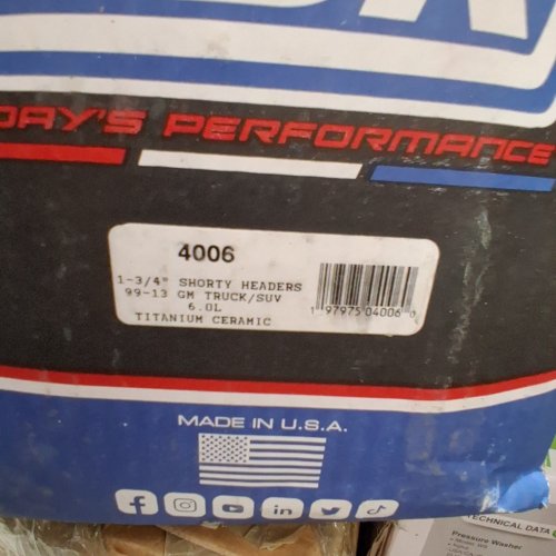 6PC BBK SHORTY EXHAUST HEADERS - 1-3/4"; 1999-2013 CHEVROLET GM TRUCK/SUV 6.0 (MODEL: 4006) image 2
