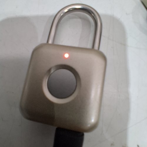 DIOCHE FINGERPRINT KEYLESS PADLOCK - BRASS GOLD/SILVER (MODEL: IPX2) image 2