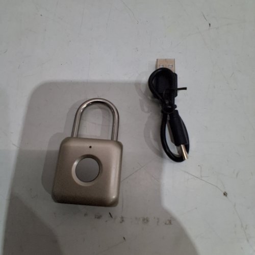 DIOCHE FINGERPRINT KEYLESS PADLOCK - BRASS GOLD/SILVER (MODEL: IPX2) image 3
