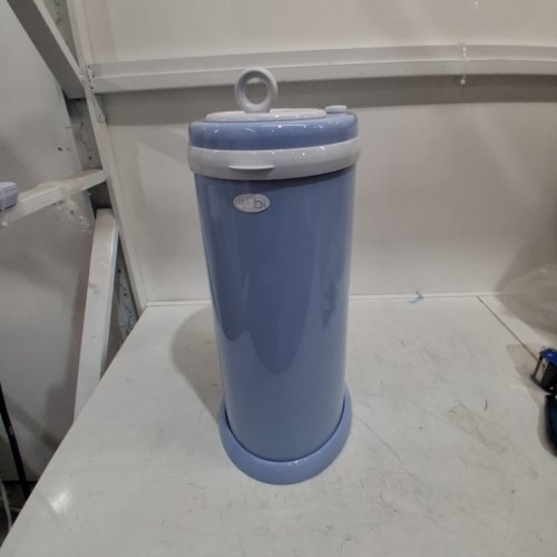 UBBI STEEL DIAPER PAIL WITH SAFETY LOCK & RUBBER SEAL LOCKS IN ODOR- 13GAL - CLOUDY BLUE - (MODEL: 10032) image 3