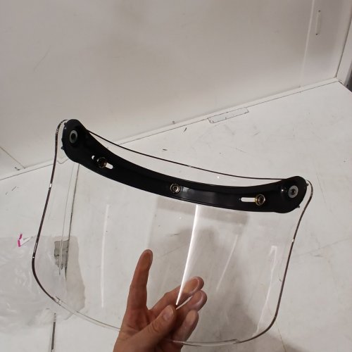 SNAP FLIP FACE SHIELD - CLEAR / BLACK image 3