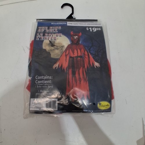 BOYS PARTYHOLIC THE KING OF HELL COSTUME - OSFM - RED/BLACK (STYLE: 13222) image 3