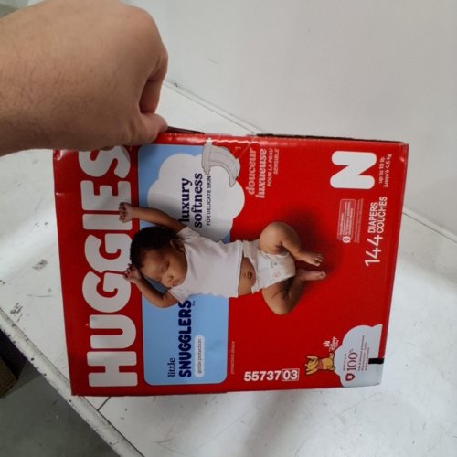 144PK HUGGIES LITTLE SNUGGLERS DIAPERS - SIZE NEWBORN image 3
