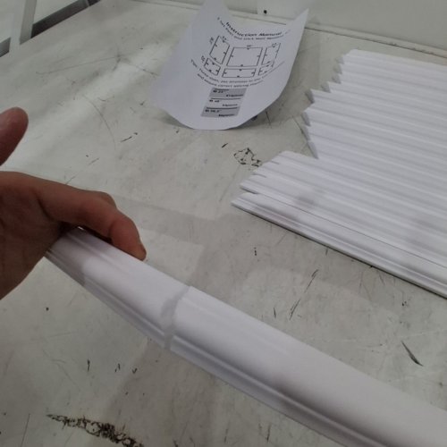 24PC DECORATIVE WALL MOLDING KIT 24" X 54" - 24" X 24" - WHITE image 5