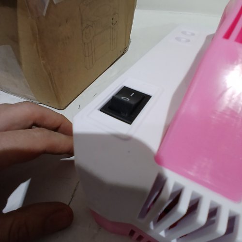 CORDED ELECTRIC BALLOON PUMP - WHITE/PINK image 2