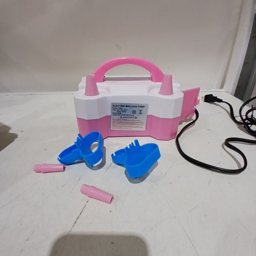 CORDED ELECTRIC BALLOON PUMP - WHITE/PINK image 3