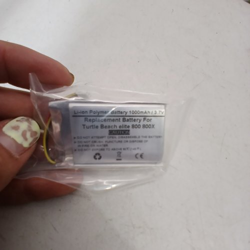 REPLACEMENT LI-ION POLYMER BATTERY FOR TURTLE BEACH ELITE 800 800X WIRELESS HEADSETS - 1000 MAH / 3.7 V image 2