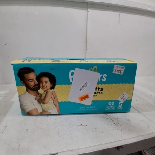 100PK PAMPERS SWADDLERS 100% LEAKPROOF DISPOSABLE BABY DIAPERS - SIZE 5 image 2