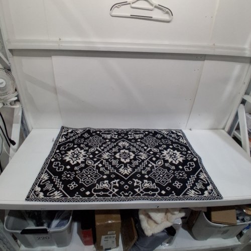 SADIE ACCENT NON-SLIP MAT -45" X 30" - BLACK/CREAM (MODEL:1992776) image 2