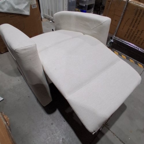DREAM ON ME DOM FAMILY BERKLEY GLIDER POWER FABRIC RECLINER CHAIR - 39" - SWEET CREAM (MODEL: 6111P-SWC) image 3