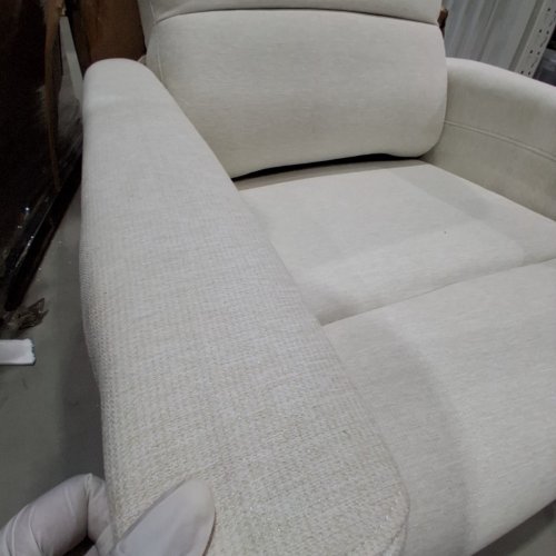 DREAM ON ME DOM FAMILY BERKLEY GLIDER POWER FABRIC RECLINER CHAIR - 39" - SWEET CREAM (MODEL: 6111P-SWC) image 8