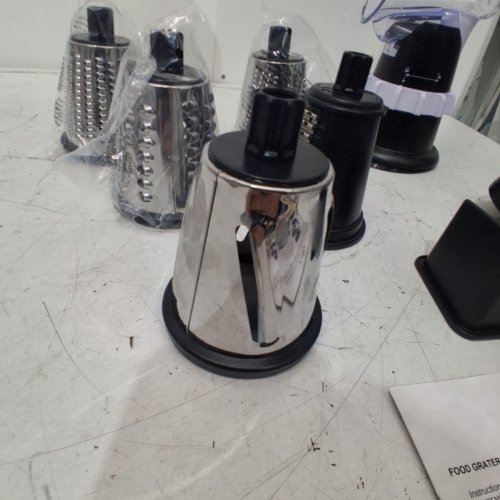 MIU ROTARY FOOD GRATER WITH ATTACHMENTS - BLACK/SILVER (MODEL : 1796155) image 4