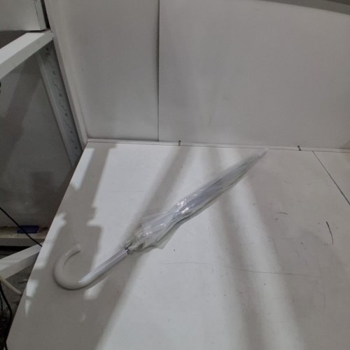 BUBBLE CLEAR UMBRELLA - 45" - CLEAR/WHITE image 3