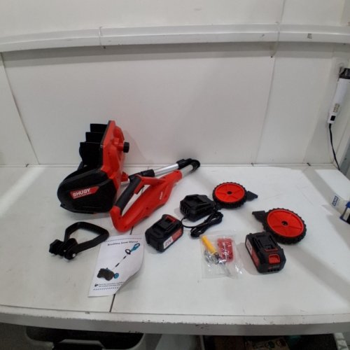 SHUQY CORDLESS ELECTRIC SNOW SHOVEL WITH WHEELS -17" - 21 V - RED/BLACK image 4