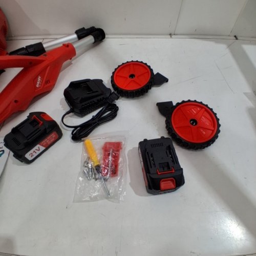 SHUQY CORDLESS ELECTRIC SNOW SHOVEL WITH WHEELS -17" - 21 V - RED/BLACK image 5