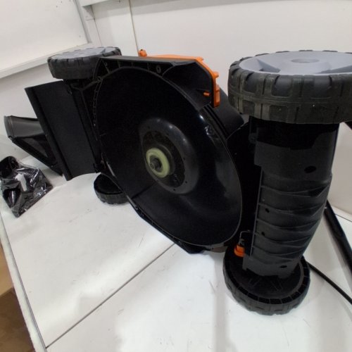 WORX 40V (2X20V) 17" 2-IN-1 CORDLESS LAWN MOWER - BLACK/ORANGE - (MODEL: WG743) image 2