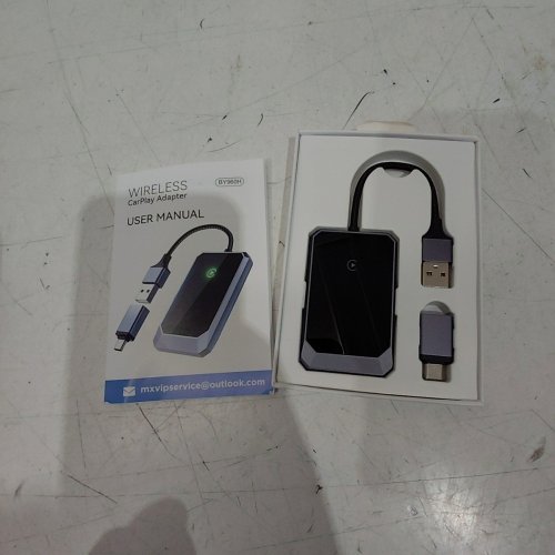 TERUNSOUI CARPLAY WIRELESS ADAPTER FOR FACTORY WIRED CARPLAY AUTO - COMPATIBLE WITH IPHONES - BLACK (MODEL: BY960H) image 2