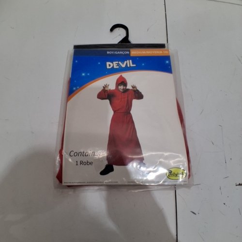 PARTYHOLIC DEVIL ROBE COSTUME - MEDIUM (8-10) - RED image 3
