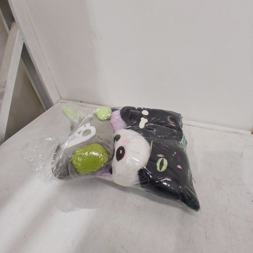 4PC HALLOWEEN GLOW IN THE DARK PLUSH TOYS - 5" EACH - BLACK/PURPLE/GRAY/GREEN image 3