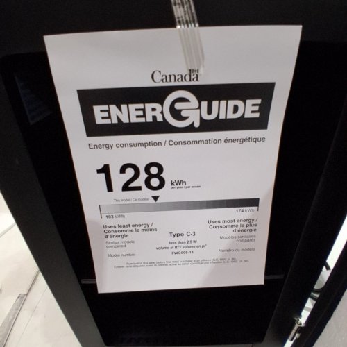 EUHOMY BEVERAGE REFRIGERATOR - 115 V - 0.9 AMP - BLACK (MODEL: FWC008-11) image 6