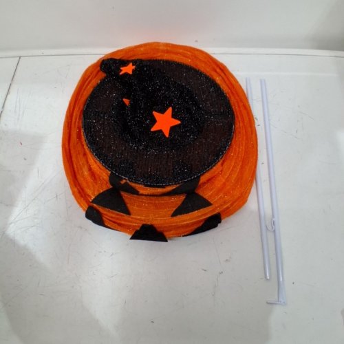 FUNPENY PRE-LIT LIGHT HALLOWEEN COLLAPSIBLE PUMPKIN DECORATION - 3FT - ORANGE/BLACK image 3