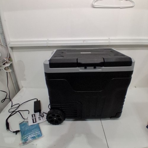 EUHOMY DUAL ZONE ELECTRIC PORTABLE COOLER - 12V/24V - 45L - BLACK/GREY (MODEL: ZBD-50D/CF024-50BL-CAEH) image 3