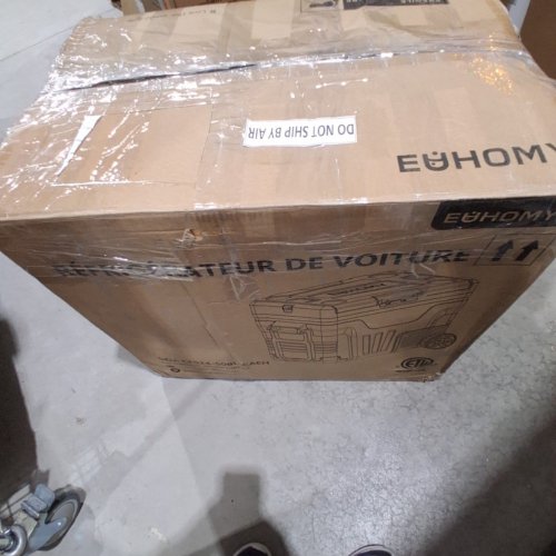 EUHOMY DUAL ZONE ELECTRIC PORTABLE COOLER - 12V/24V - 45L - BLACK/GREY (MODEL: ZBD-50D/CF024-50BL-CAEH) image 9