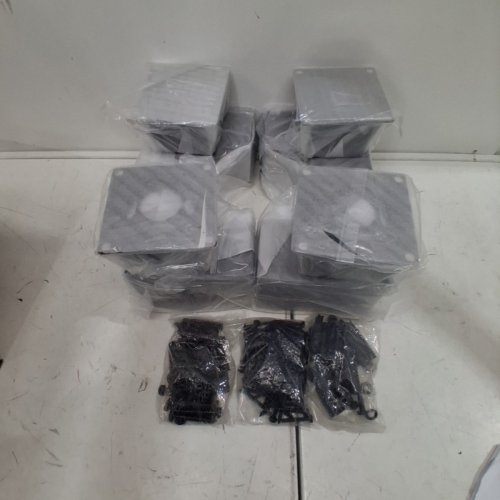 8PC ORIGLE 3-WAY CORNER & POST BRACKETS - FITS 4" X 4" WOOD POSTS - BLACK image 3