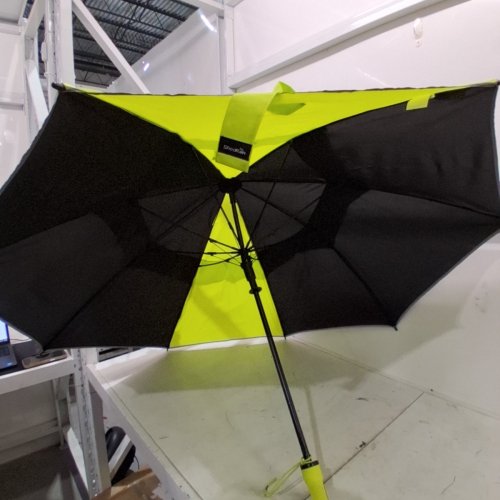 SHEDRAIN GOLF UMBRELLA - 60" - BLACK/LIME image 3