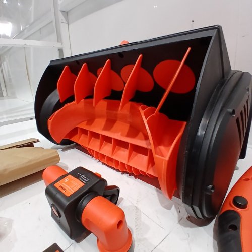 VOLTASK CORDLESS SNOW BLOWER SHOVEL - 16" - 48 V - ORANGE / BLACK (ITEM: SS-40A) image 4