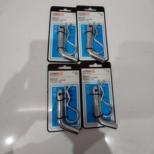 4 U-HAUL TRAILER HITCH PIN AND CLIP - FOR 1 1/4" RECIEVERS - 1/2" (ITEM: 3130) image 2
