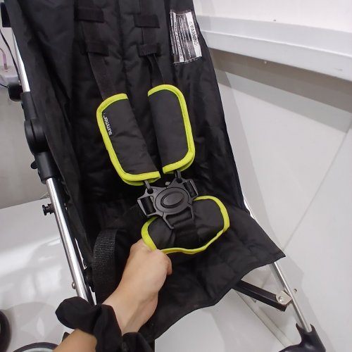 INGENUITY SUMMER INFANT 3DLITE CONVENIENCE FOLDABLE STROLLER - 50LBS CAP - BLACK/GREEN (MODEL: 17013) image 5