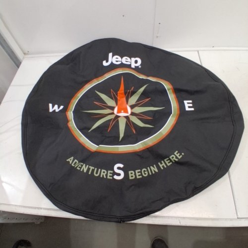MOPAR JEEP SPARE TIRE COVER - COMPASS GRAPHIC - BLACK image 3
