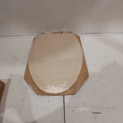BEMIS CHURCH ELONGATED TOILET SEAT WITH EASY CLEAN & CHANGE HINGE - FAWN BEIGE (MODEL: 1500EC 068) image 2