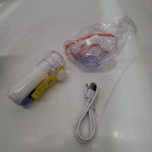 PORTABLE HANDHELD MESH NEBULIZER WITH DIGITAL LED DISPLAY - BLUE/WHITE image 3