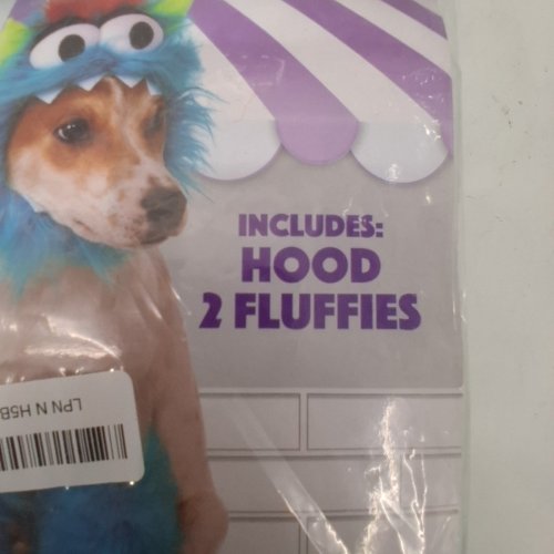 3PC RUBIES PET BLUE MONSTER COSTUME SET- LARGE- BLUE image 3