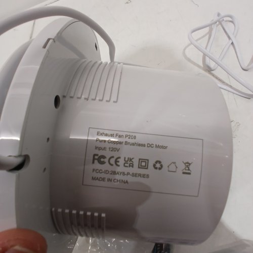 EXHAUST FAN - 6", 120 V - WHITE (MODEL: P208) image 3