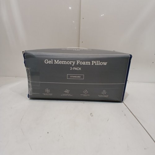 2PK GEL MEMORY FOAM PILLOW - standard - WHITE image 4