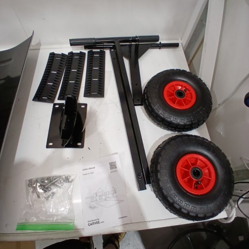 GARVEE SNOW SHOVEL WITH WHEELS - 29" - BLACK/RED (MODEL: PPG_3469OOK8) image 3
