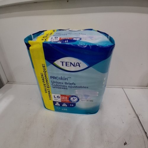26PK TENA PROSKIN UNISEX BRIEFS VALUE PACK - LARGE image 2