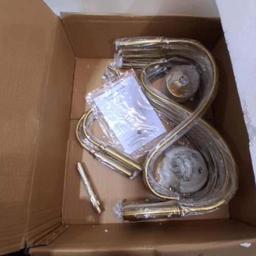 GRAND INDUSTRIAL FARMHOUSE 15-LIGHT CHANDELIER - 43" - GOLD (MODEL: 8850-10+5) image 3
