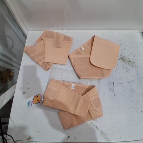 3PC SUNVENO POSTPARTUM BELLY BAND - LARGE - BEIGE/PEACH image 2