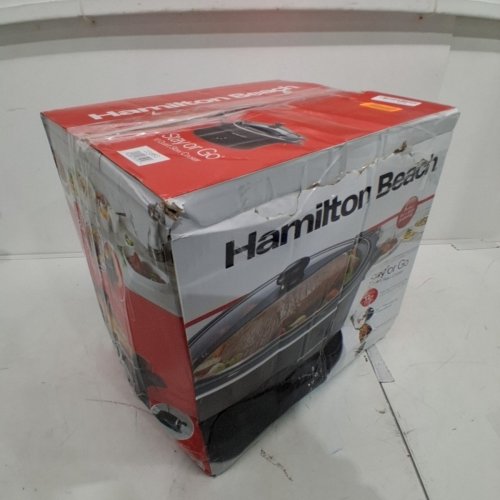 HAMILTON BEACH EXTRA LARGE STAY-OR-GO SLOW COOKER - 10QT CAPACITY - BLACK (MODEL: 33195G) image 7