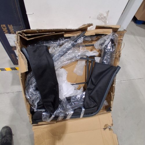 4PK GARVEE ALL WEATHER STACKABLE WITH HIGH BACK PATIO CHAIRS - 36.6" - 350LBS CAP - BLACK (MODEL: PHO_16KMGHWQ) image 2