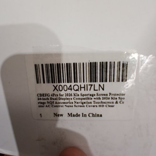 4PC CDEFG SCREEN PROTECTOR FOR 2026 KIA SPORTAGE - 24" - CLEAR image 2