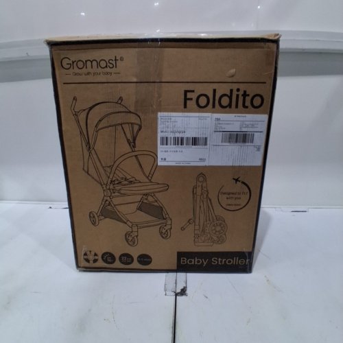 GROMAST FOLDITO ULTRA COMPACT & LIGHTWEIGHT FOLDING BABY STROLLER - KHAKI (MODEL: F2-CA) image 6