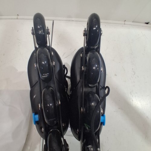 KID'S ZPM SPORTS INLINE ROLLER SKATES - MEDIUM - BLACK/BLUE image 6
