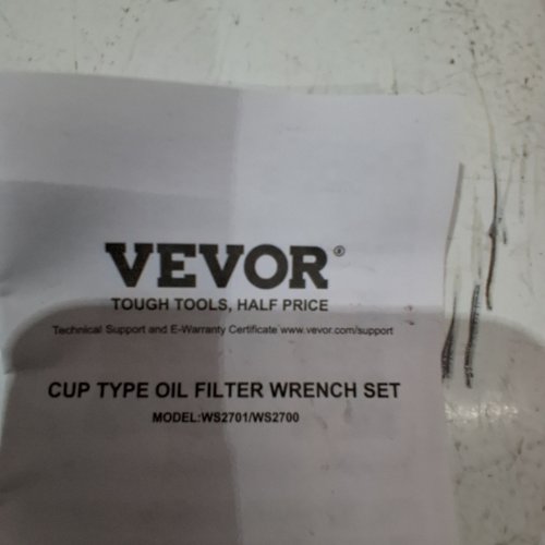 VEVOR CUP TYPE OIL FILTER WRENCH SET (MODEL: WS2701/WS2700) image 4