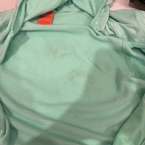 WOMEN'S MERRELL GRID FLEECE FULL ZIP UP HOODIE - SMALL - GREEN (STYLE: 1643131) image 2